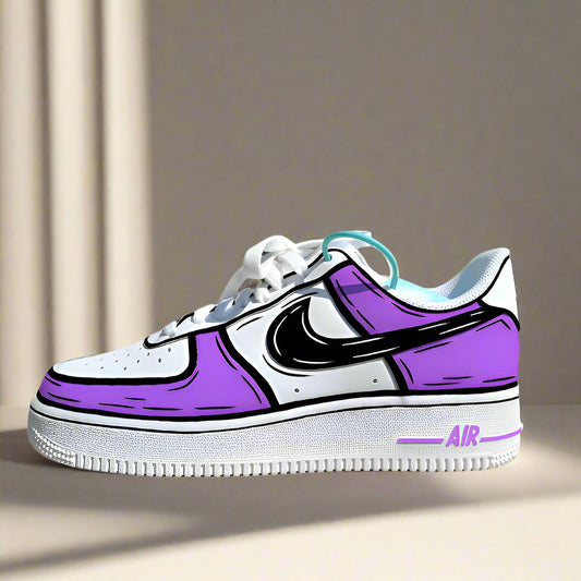 NIKE AIR FORCE 1 PURPLE COMIC